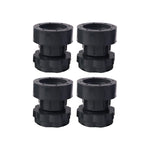 Adjustable height pads elevating heavy appliance to level surface