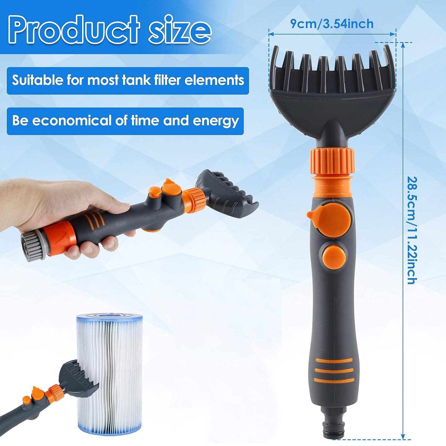 High-pressure Pool Filter Cartridge Cleaner Nozzle (1 Pc)