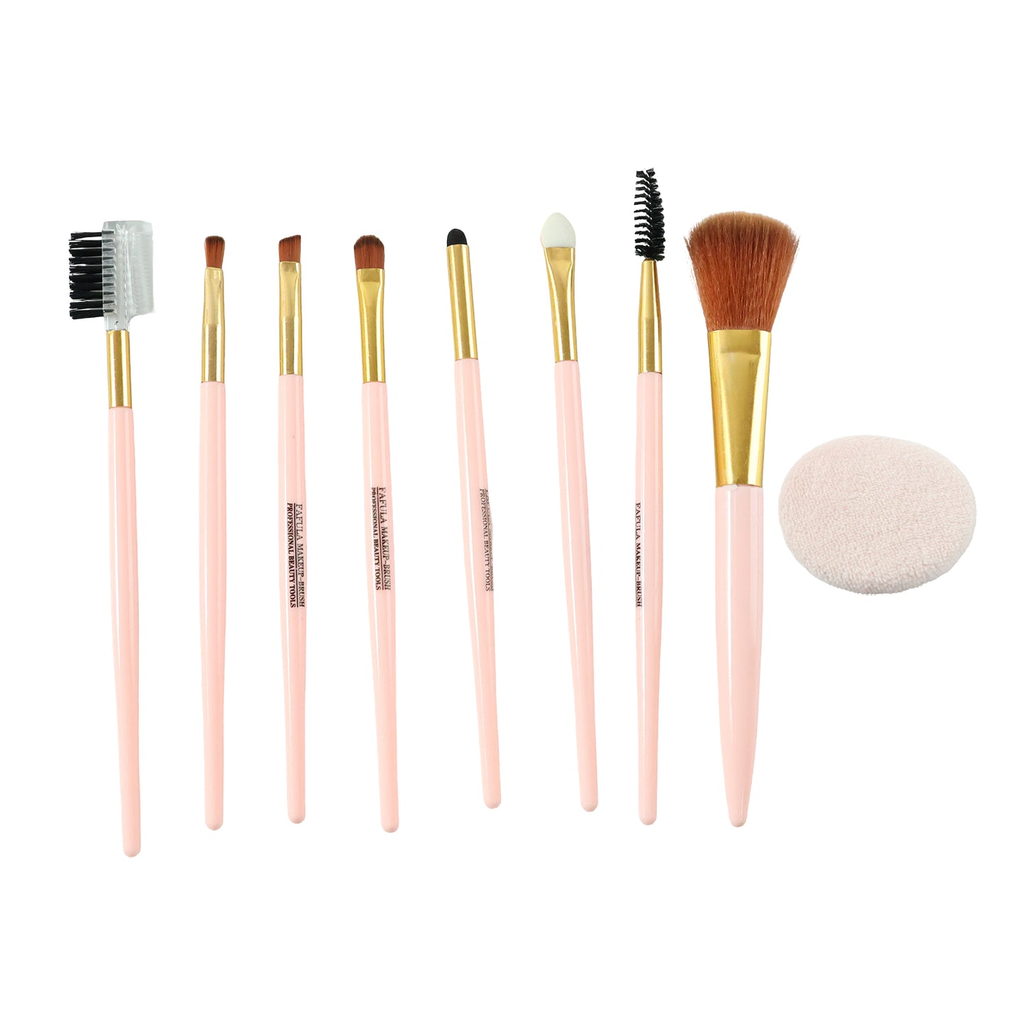 9-in-1 Professional Makeup Brush Set (1 Set)