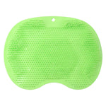 Foot cleaning silicone mat with anti-slip texture for shower use