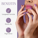 Rosy Glow Gel Nail Polish smooth even application on nails with high gloss