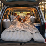 Air mattress set for car use during outdoor adventures