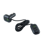 Car charging hub with RGB breathing ambient light