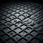 Easy-to-clean waterproof rubber mats for car interior protection