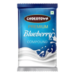 Top-down view of Chocotown Blueberry Compound Chocolate bar