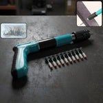 Manual wall nail gun with steel nails for concrete surface fastening