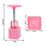 Single floral pattern stamp from cookie biscuit mold set