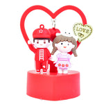 Heart-shaped frame romantic couple resin figurine adding love to home decor