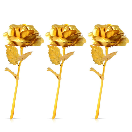 B Golden Rose Is Perfect For Decorating Homes Offices Cafes (3 Pc Set)
