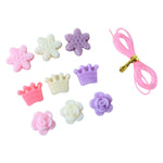 Kids craft kit with swan organizer and decorative bead charms