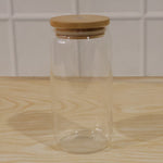 Packaged glass storage jar with box, ready for gifting