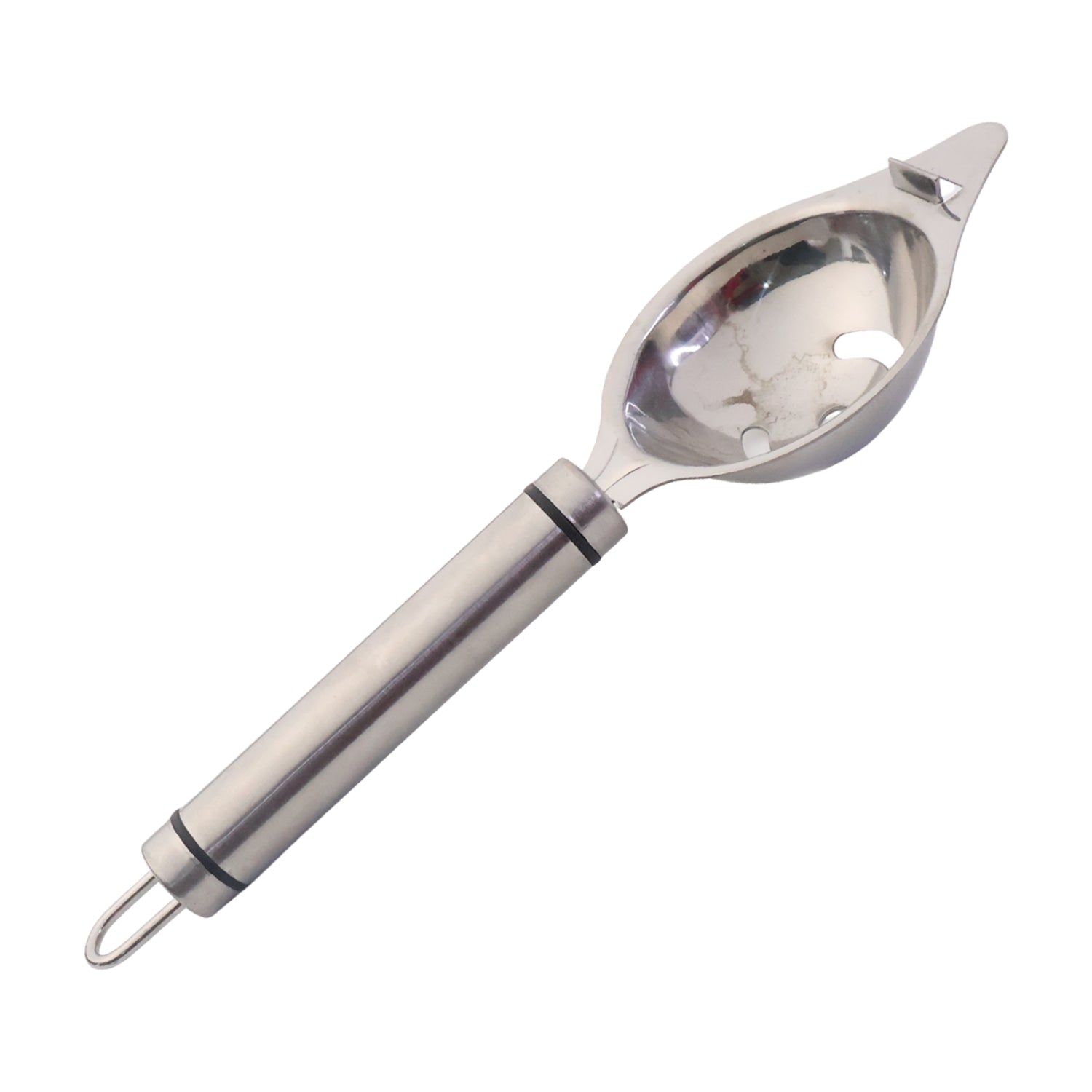 Egg yolk filter made from high-quality stainless steel with precision slots