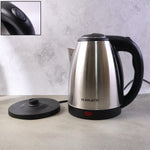Electric kettle boiling water quickly for tea and coffee preparation