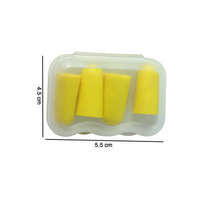 Soft Foam Noise Reduction Ear Plugs With Compact Storage Case (4 Pair  8 Pcs)