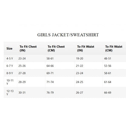 Generic Girl's Polyester Printed Long Sleeves Bomber Jacket (White-Blue)