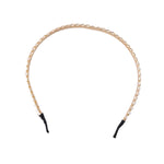 Decorative metal hair band studded with crystals