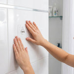 Self-stick transparent adhesive hook for household storage