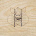 Transparent double loop adhesive wall hook
