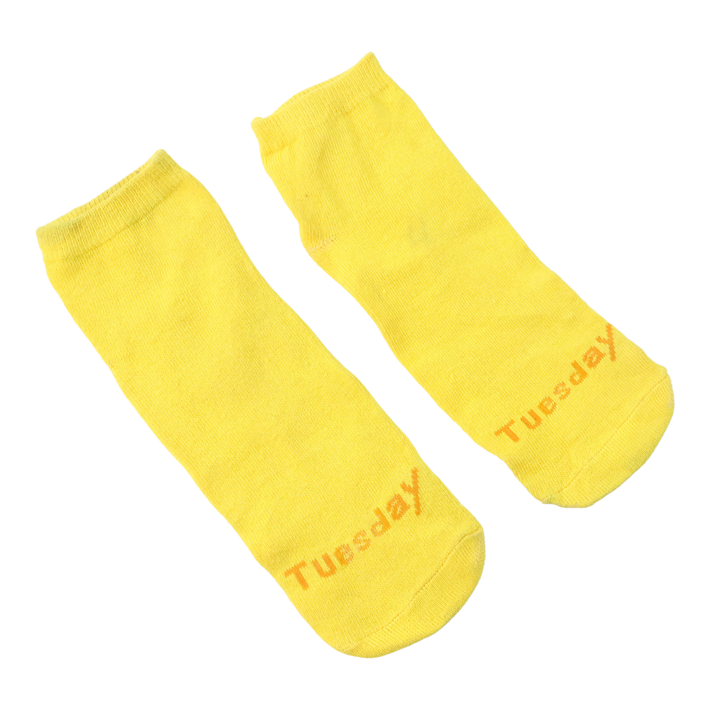 Tuesday Theme Yellow Casual Socks (1 Pair)