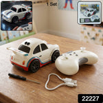 Mini Rc Racing Car Toy With Remote Control Rechargeable For Kids (1 Set)