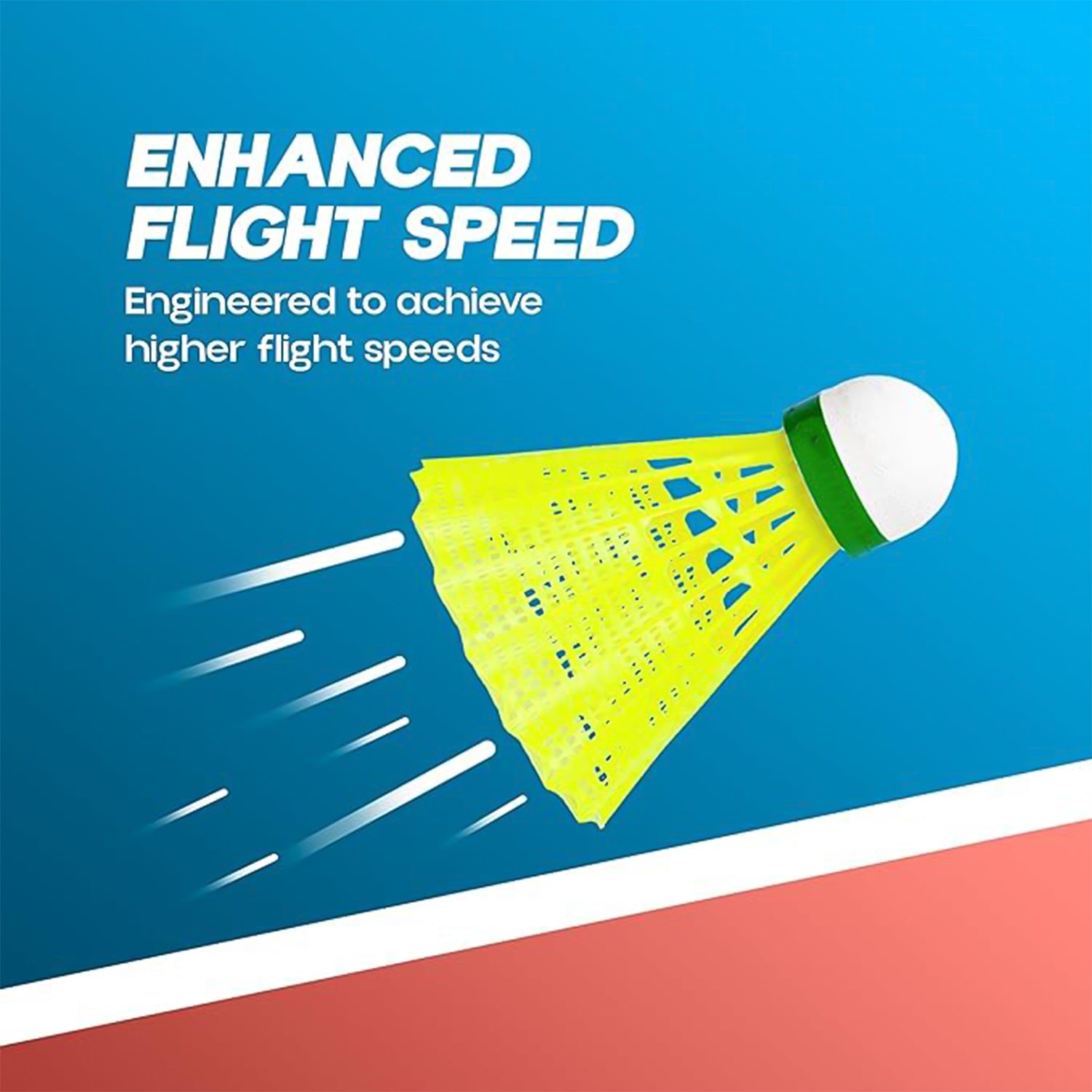 Durable Plastic Shuttlecock (6 Pcs Set)