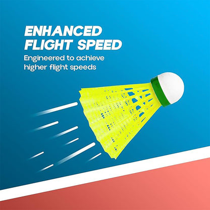Durable Plastic Shuttlecock (6 Pcs Set)