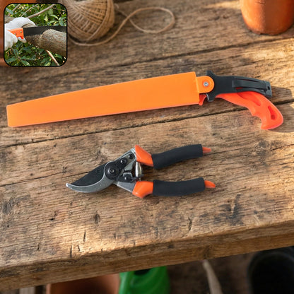 Heavy Duty Gardening Pruning Tool Combo Set (2 Pc Set)