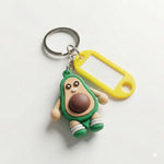 Charm avocado keychain designed for bags and keys