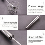 Manual push whisk blender for efficient kitchen tasks
