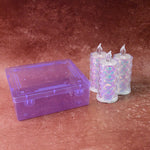 Elegant flameless LED candle lights with crystal design for home ambiance