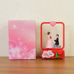 Elegant romantic LED couple proposal figurine night lamp