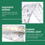 Decorative LED ribbon light strip detail showing vibrant colors