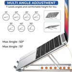 Compact foldable laptop stand ideal for home office setup