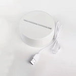 Transparent LED acrylic writing message board night lamp in use