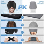 Flexible hot cold relief cap for soothing head pain