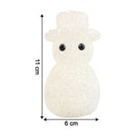 Snowman-shaped decorative LED lamp with warm soft lighting
