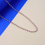 Stylish gold-tone chain pearl necklace for everyday wear