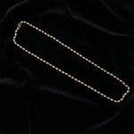 Decorative pearl statement necklace with lightweight gold chain