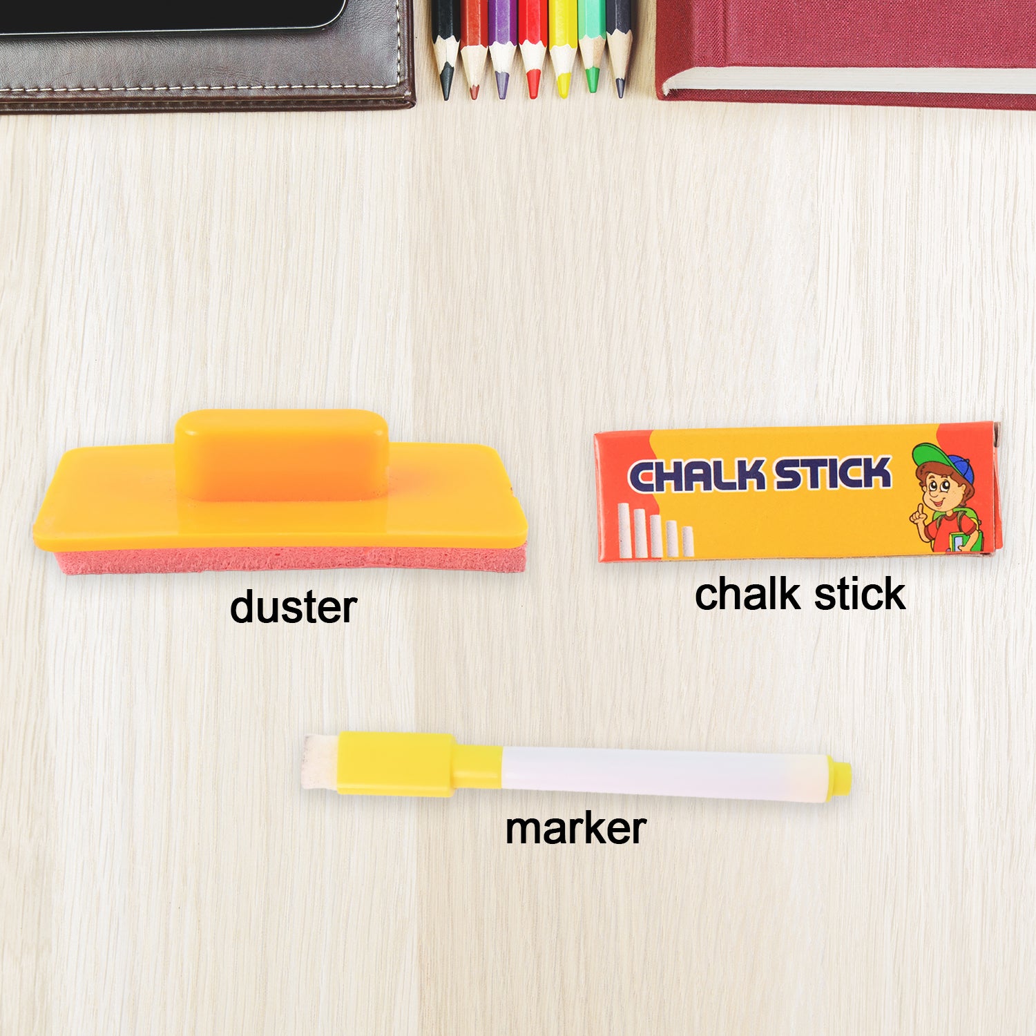 2-in-1 Double-sided Write And Wipe Educational Drawing Board For Kids (1 Set)
