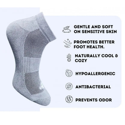 3_Pair Set Unisex Casual Cotton Printed Low Cut Socks (Multicolor)