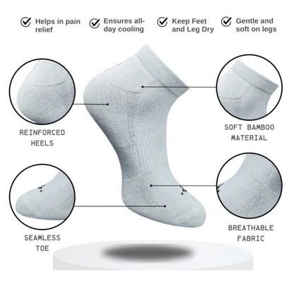 3_Pair Set Unisex Casual Cotton Printed Low Cut Socks (Multicolor)