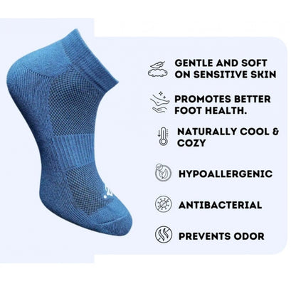 3_Pair Set Unisex Casual Cotton Printed Low Cut Socks (Multicolor)
