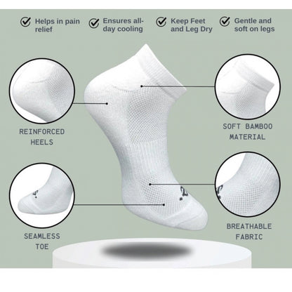3_Pair Set Unisex Casual Cotton Printed Low Cut Socks (Multicolor)