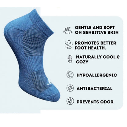 3_Pair Set Unisex Casual Cotton Printed Low Cut Socks (Multicolor)