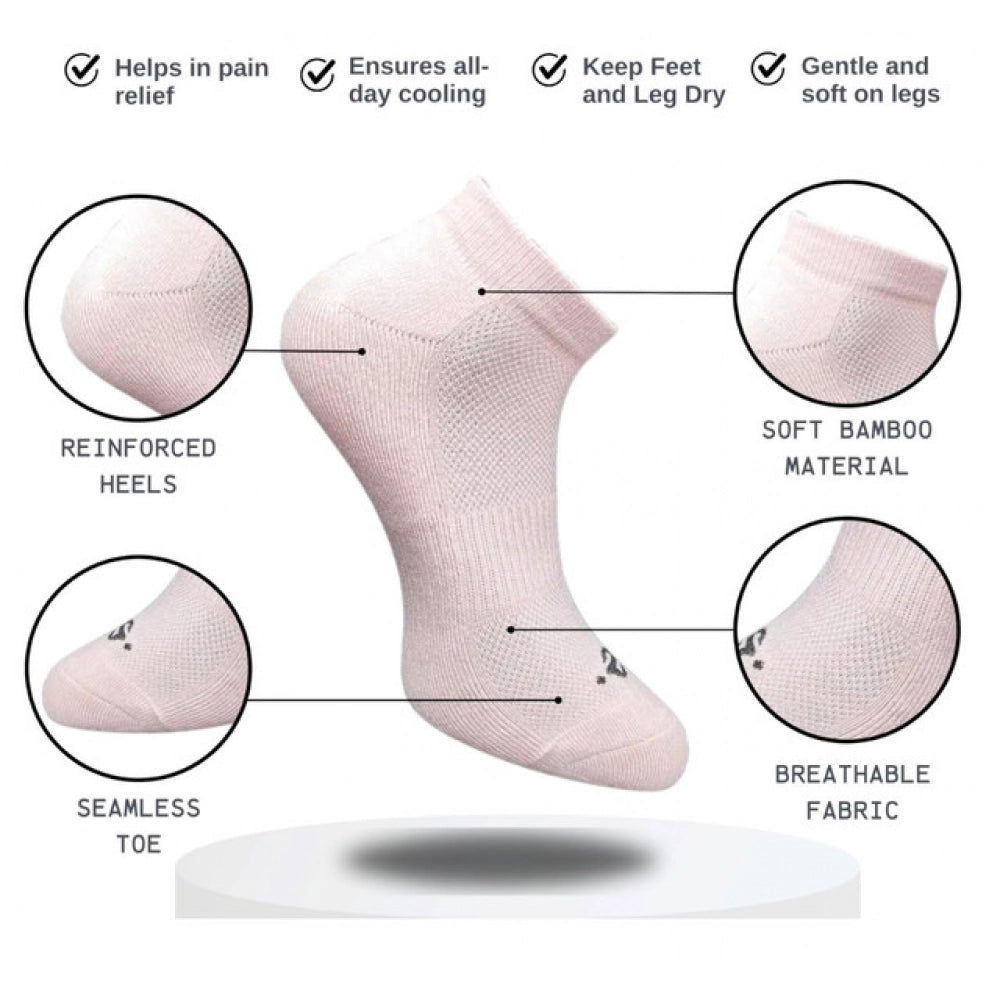 3_Pair Set Unisex Casual Cotton Printed Low Cut Socks (Multicolor)