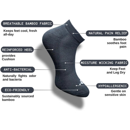 3_Pair Set Unisex Casual Cotton Printed Low Cut Socks (Multicolor)