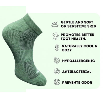 3_Pair Set Unisex Casual Cotton Printed Low Cut Socks (Multicolor)