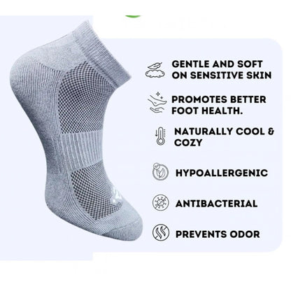 3_Pair Set Unisex Casual Cotton Printed Low Cut Socks (Multicolor)