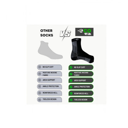 3_Pair Set Unisex Casual Cotton Printed Ankle Length Support Socks (Multicolor)