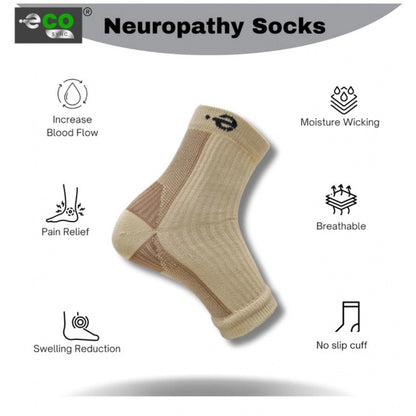 3_Pair Set Unisex Casual Cotton Printed Ankle Length Support Socks (Multicolor)